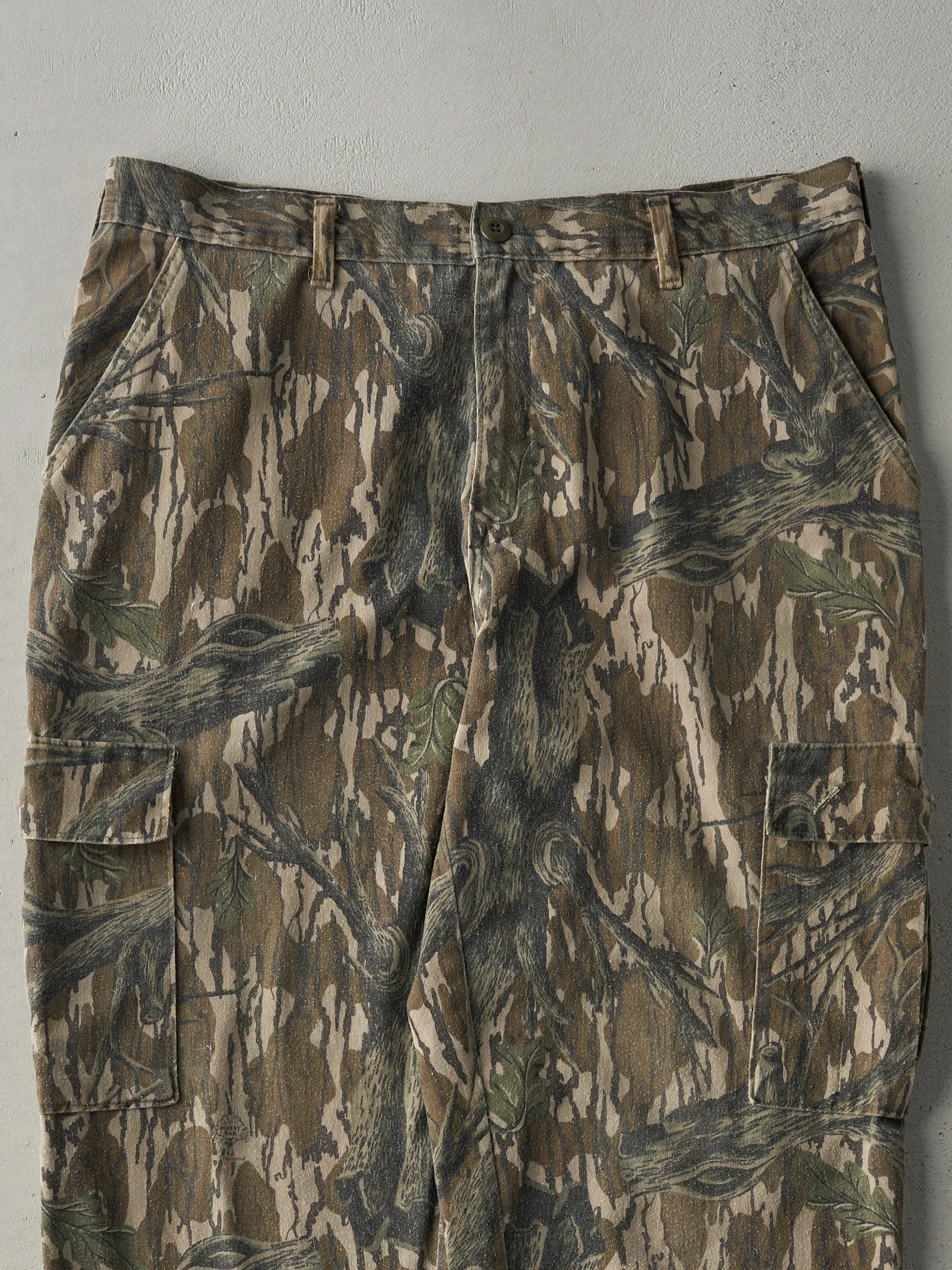 Vintage 90s Brown Simmons x Mossy Oak Camo Light Weight Cargo Pants (37x33) sold by Rebalance Vintage product image thumbnail 3