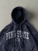 Vintage Y2K Washed Navy Blue Penn State Hoodie (M) sold by Rebalance Vintage
