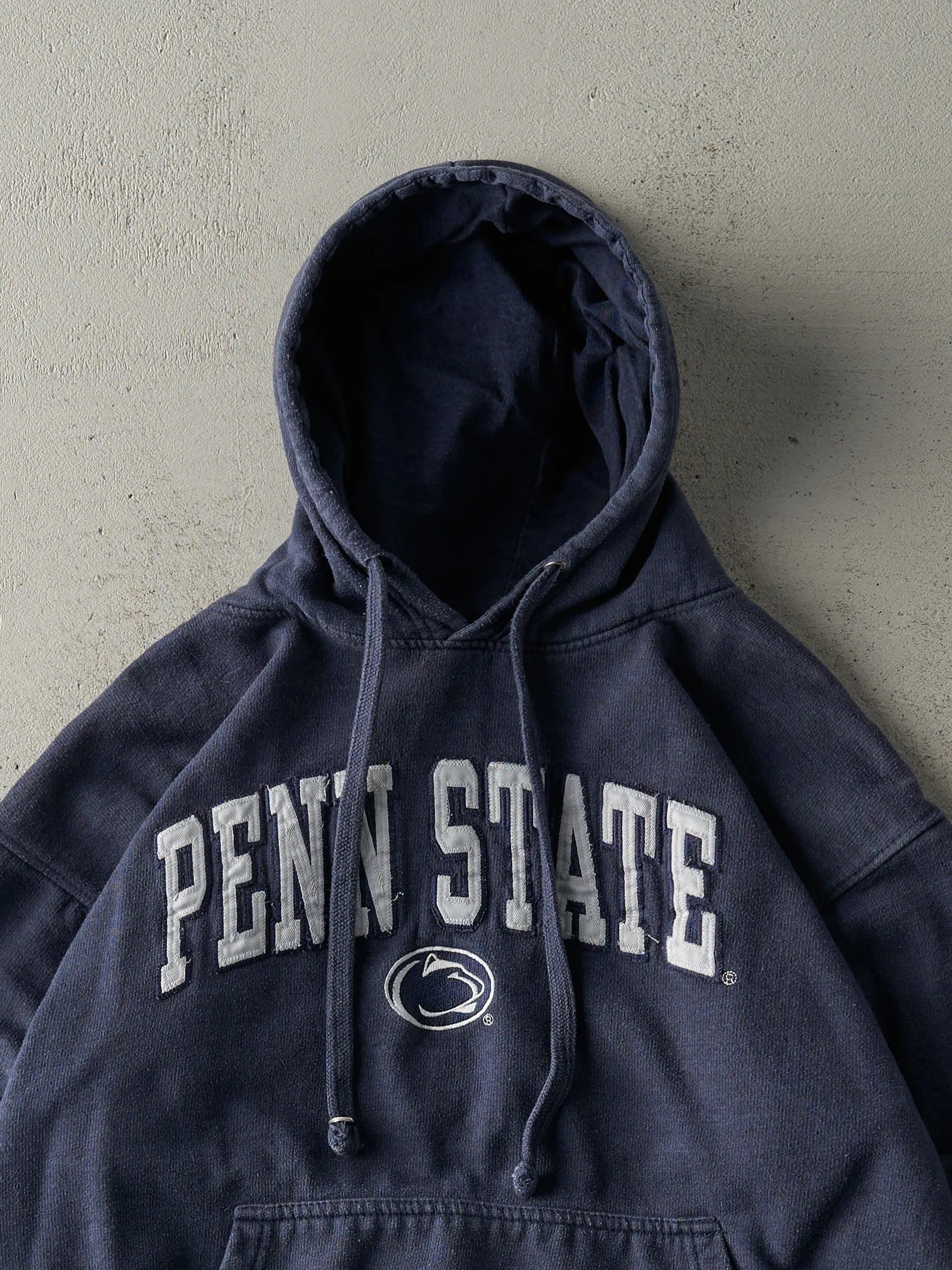 Vintage Y2K Washed Navy Blue Penn State Hoodie (M) sold by Rebalance Vintage product image thumbnail 2