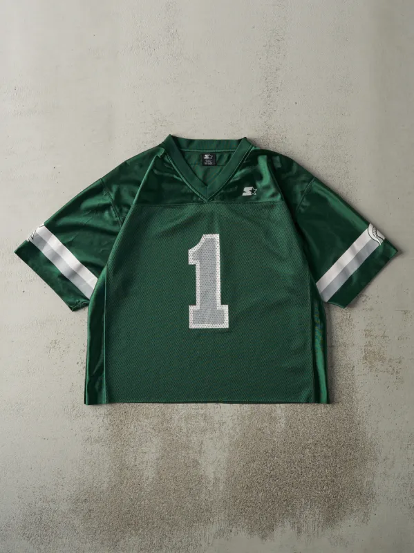 Vintage Y2K Green Michigan State Spartans #1 Cropped Football Jersey (M/L) sold by Rebalance Vintage