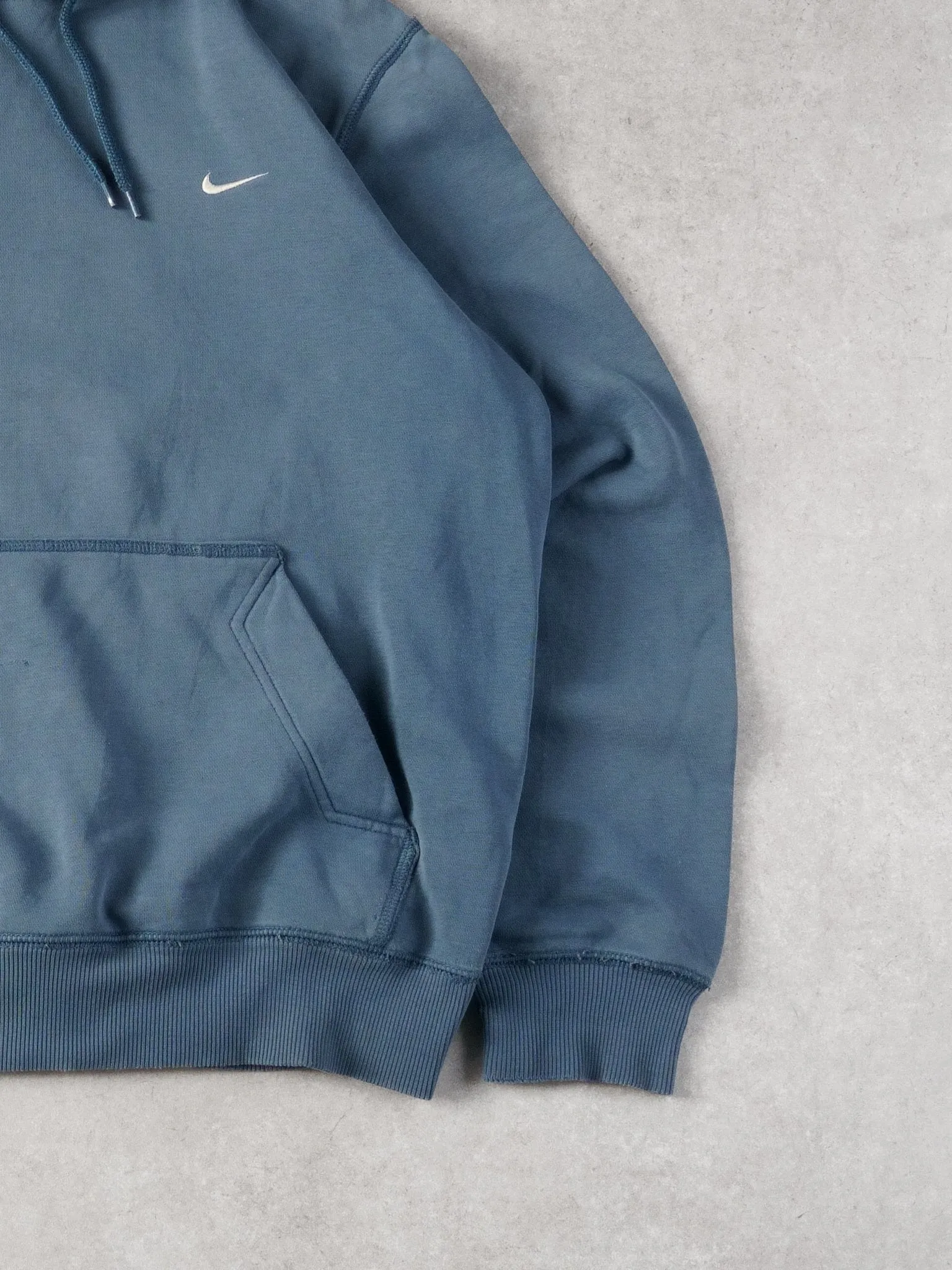 Vintage Y2k Powder Blue Nike Embroidery Blank Hoodie (M/L) sold by Rebalance Vintage product image thumbnail 3