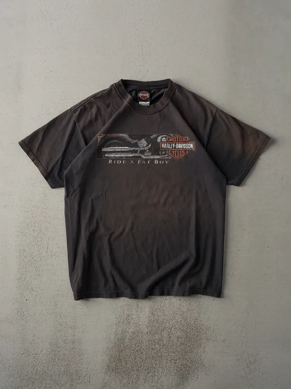 Vintage 03' Faded Black Yorktown VA Harley Davidson Tee (M) sold by Rebalance Vintage
