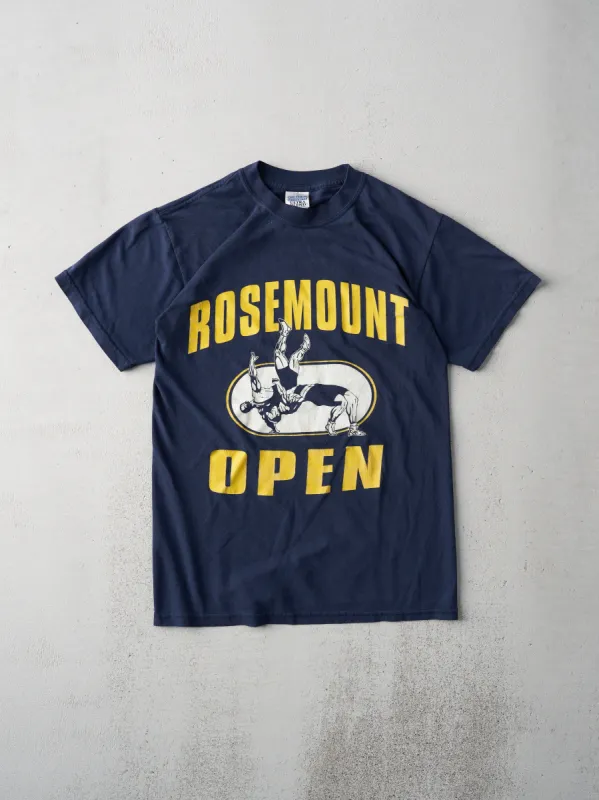 Vintage 90s Navy Rosemount Wrestling Open Staff Tee (XS) sold by Rebalance Vintage