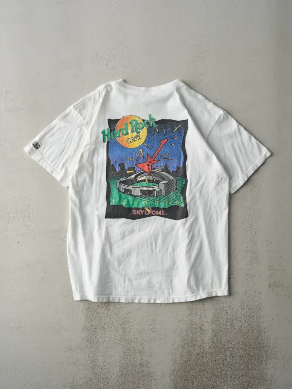 Vintage 90s White Hard Rock Cafe Toronto SkyDome Tee (M) sold by Rebalance Vintage