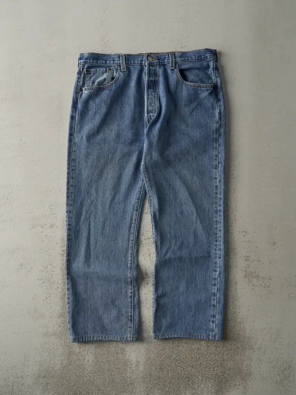 Vintage 90s Mid Wash Levi's 501 Jeans (37x28) sold by Rebalance Vintage