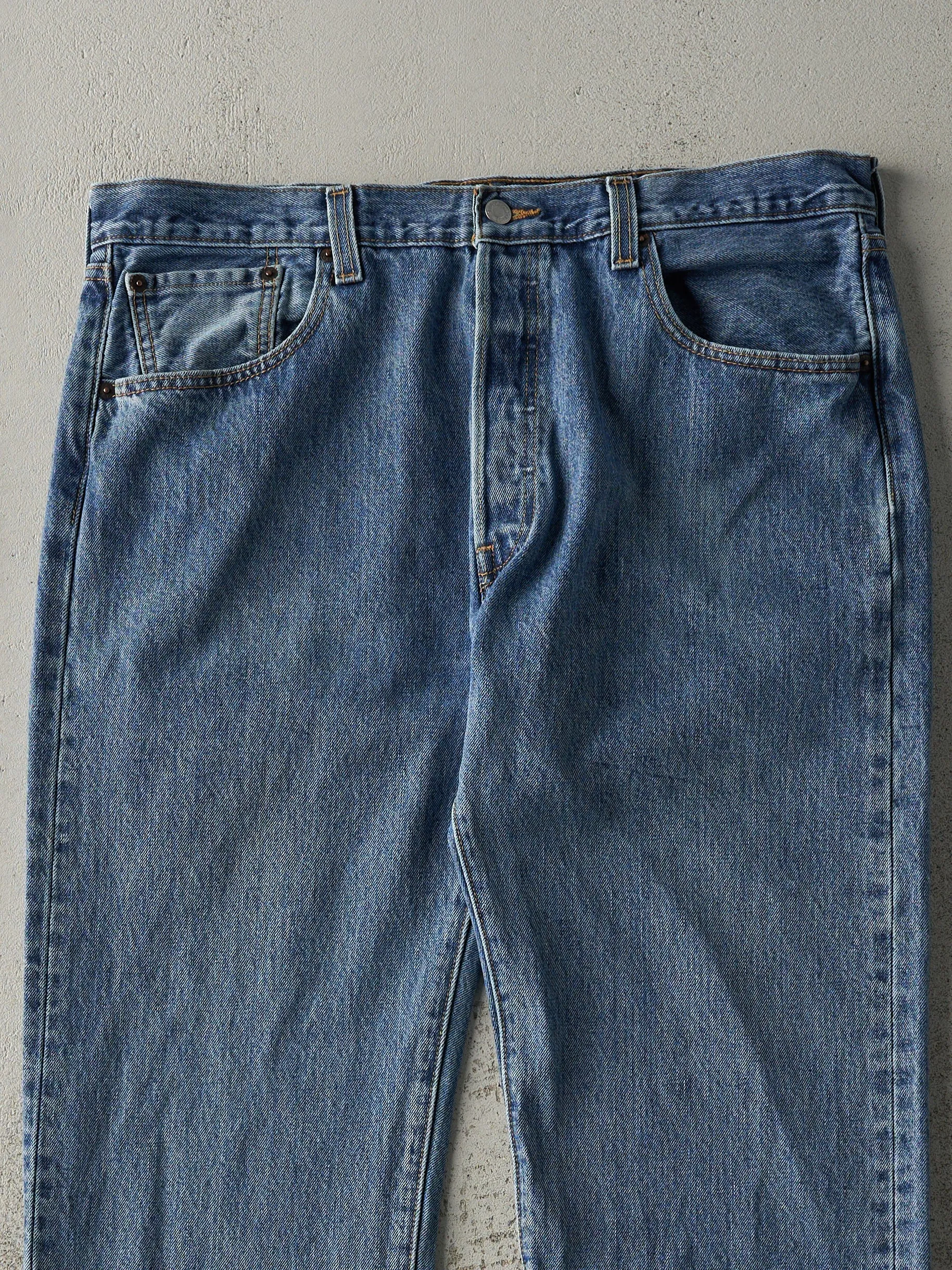 Vintage 90s Mid Wash Levi's 501 Jeans (37x28) sold by Rebalance Vintage product image thumbnail 3