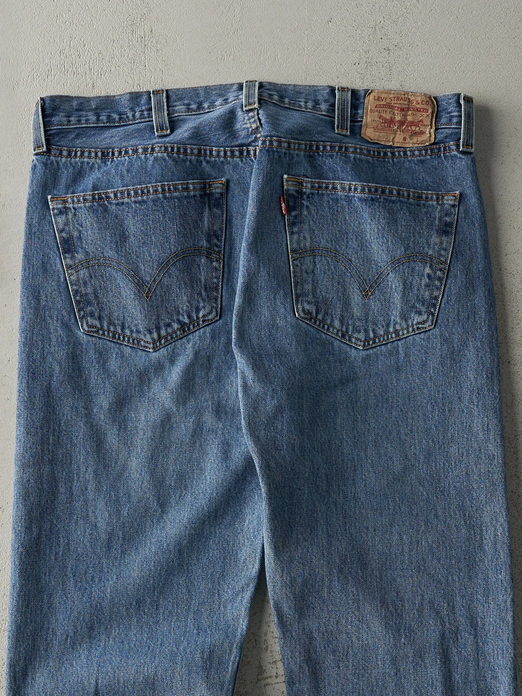Vintage 90s Mid Wash Levi's 501 Jeans (37x28) sold by Rebalance Vintage product image thumbnail 4