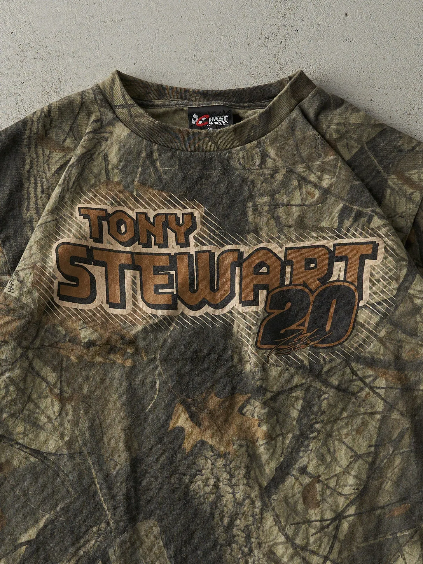 Vintage Y2K Camo Tony Stewart Nascar Racing x Realtree Tee (L) sold by Rebalance Vintage product image thumbnail 2