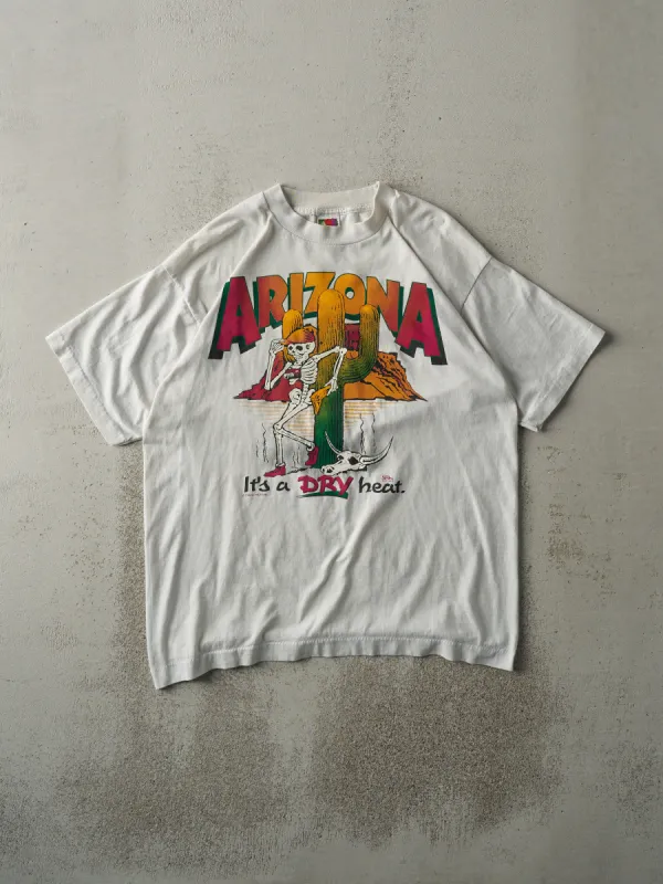 Vintage 90s White Arizona Single Stitch Tee (M) sold by Rebalance Vintage