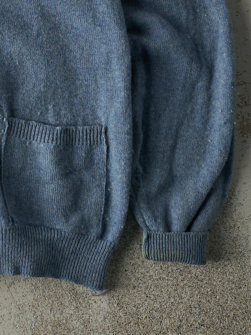 Vintage 80s Blue Knit Cardigan (M) sold by Rebalance Vintage product image thumbnail 3