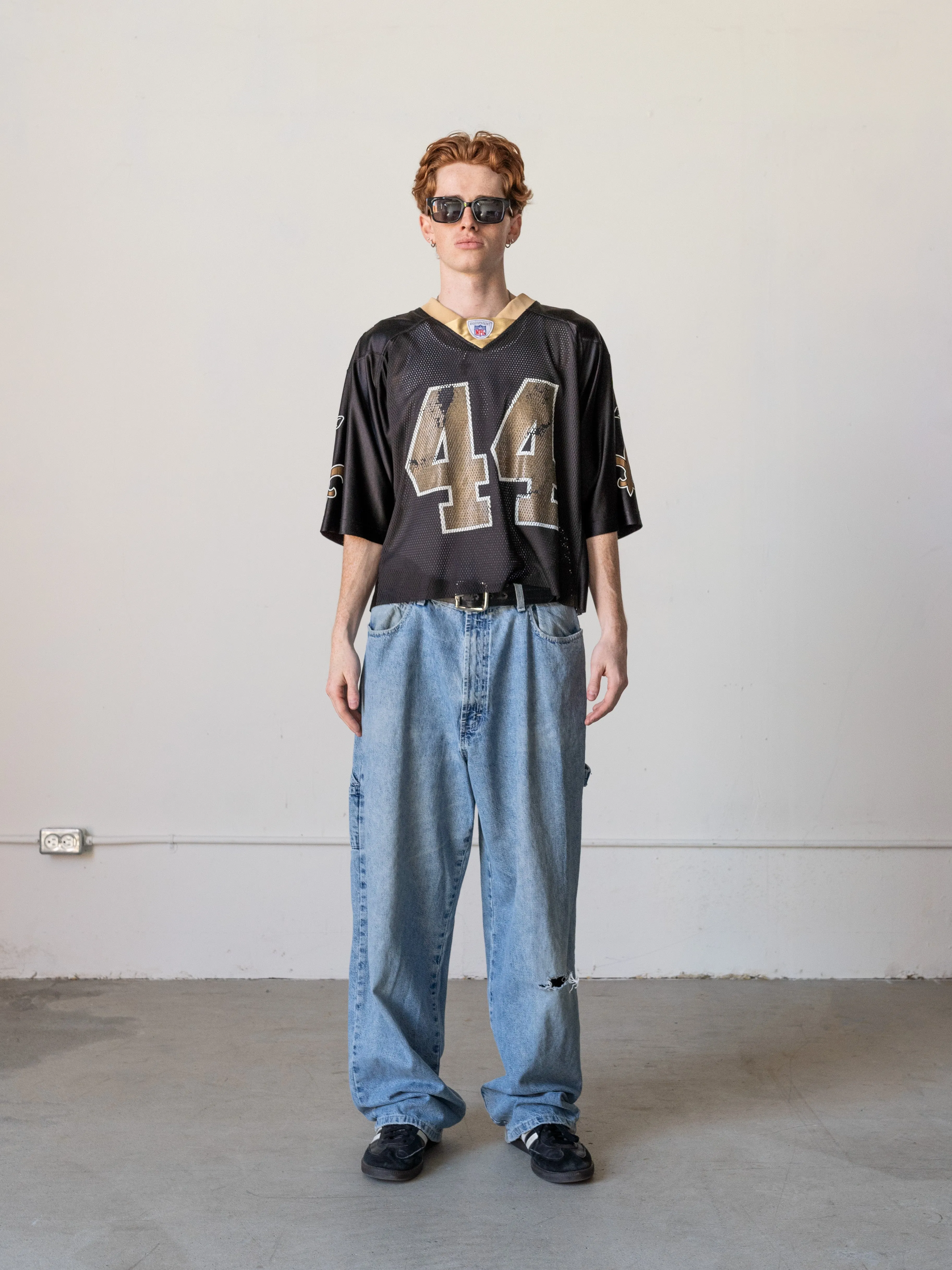 Vintage Y2K Black New Orleans Saints #44 Mike Karney Cropped Jersey (M) sold by Rebalance Vintage product image thumbnail 2