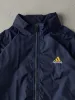 Vintage 90s Navy Striped Adidas Track Jacket (S/M) sold by Rebalance Vintage
