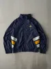 Vintage 90s Navy Striped Adidas Track Jacket (S/M) sold by Rebalance Vintage