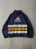 Vintage 90s Navy Striped Adidas Track Jacket (S/M) sold by Rebalance Vintage