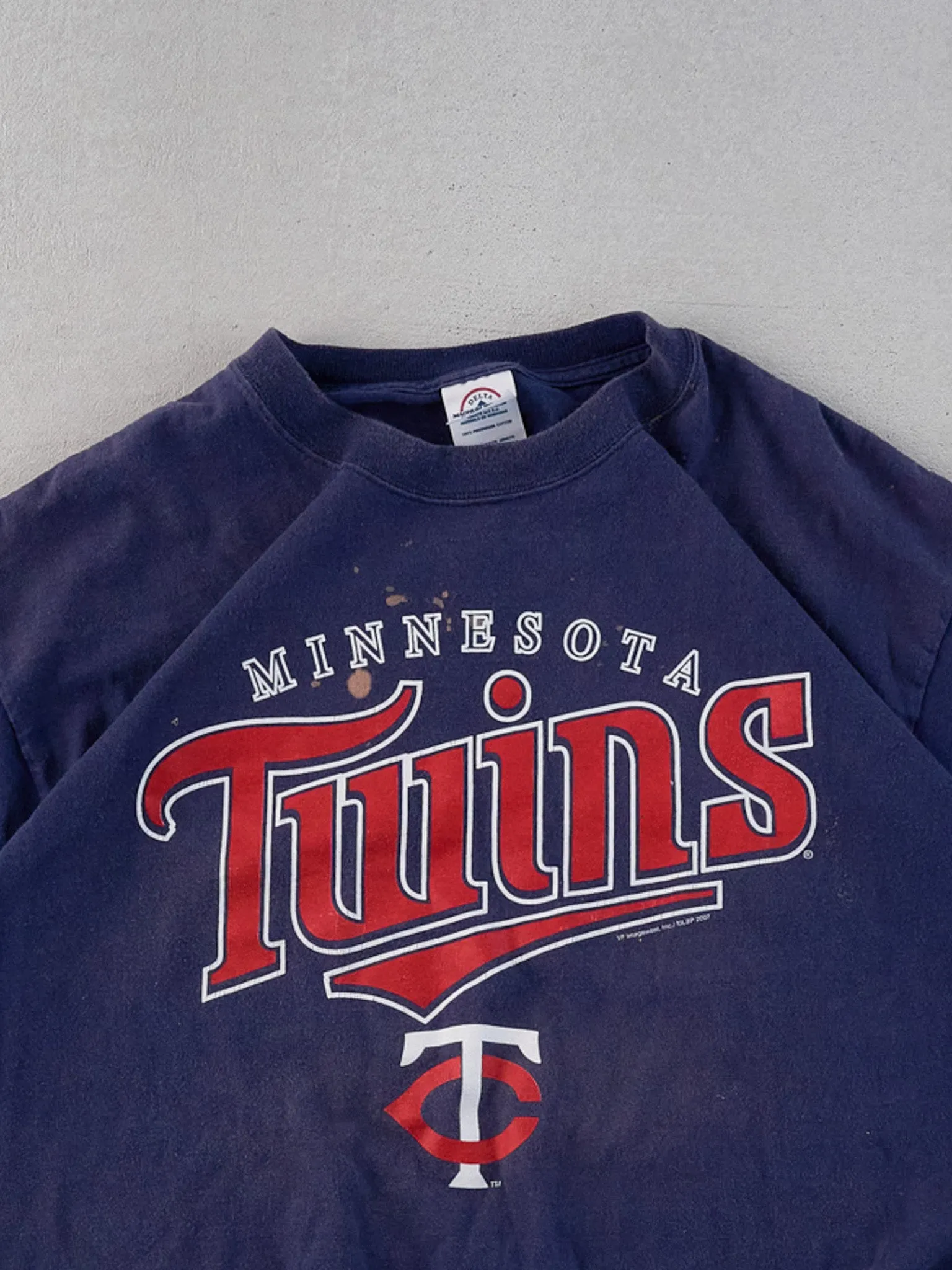 Vintage 07' Navy Blue Minnesota Twins Graphic Tee (M) sold by Rebalance Vintage product image thumbnail 2