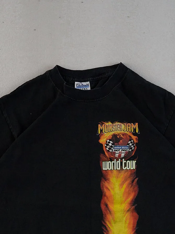 Vintage Y2k Black Monster Jam World Tour Graphic Tee (M) sold by Rebalance Vintage product image thumbnail 3