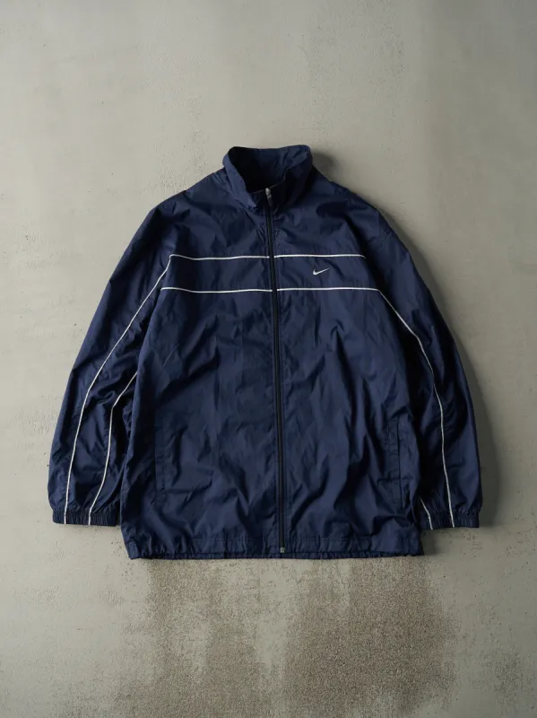 Vintage Y2K Navy Blue Nike Windbreaker Jacket (XL) sold by Rebalance Vintage