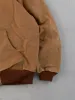 Vintage 90s Khaki Carhartt Hooded Workwear Jacket (XL) sold by Rebalance Vintage