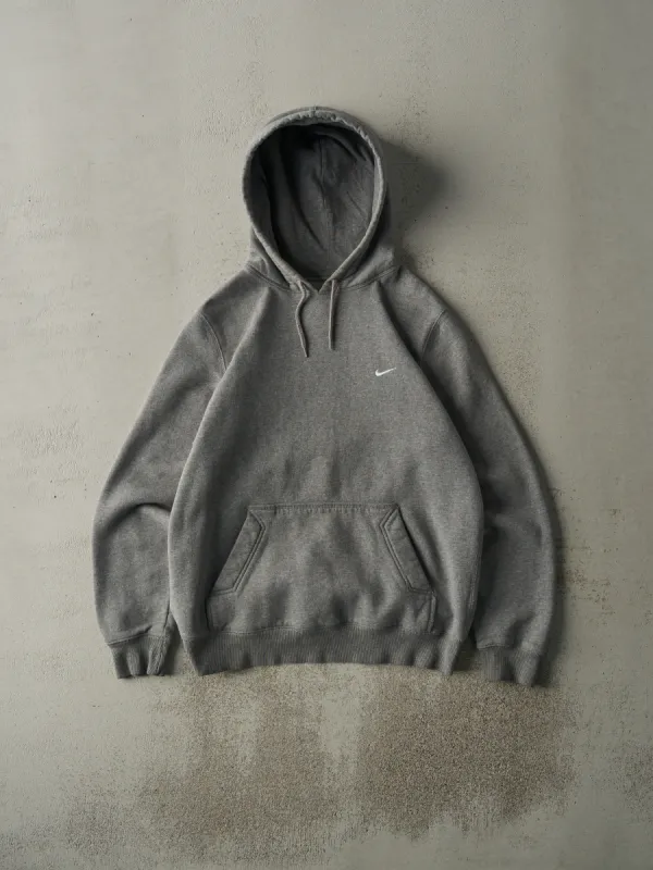Vintage Y2K Grey Embroidered Nike Swoosh Hoodie (M) sold by Rebalance Vintage