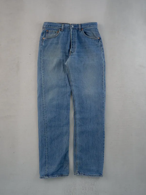 Vintage 90s Blue Levi's 501 Denim Jeans (30x34) sold by Rebalance Vintage