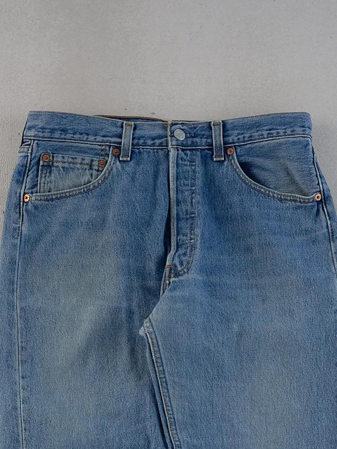 Vintage 90s Blue Levi's 501 Denim Jeans (30x34) sold by Rebalance Vintage product image thumbnail 2