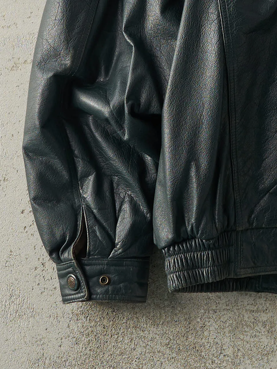 Vintage 90s Green Moores Leather Jacket (M) sold by Rebalance Vintage product image thumbnail 4