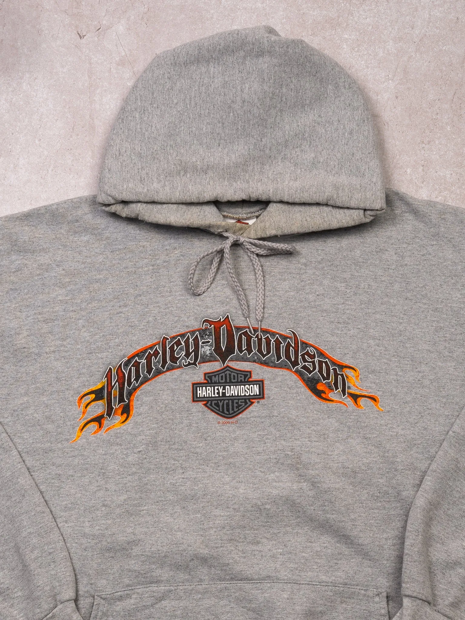 Vintage '09 Grey Harley Davidson Edmonton AB Hoodie (XXL) sold by Rebalance Vintage product image thumbnail 2