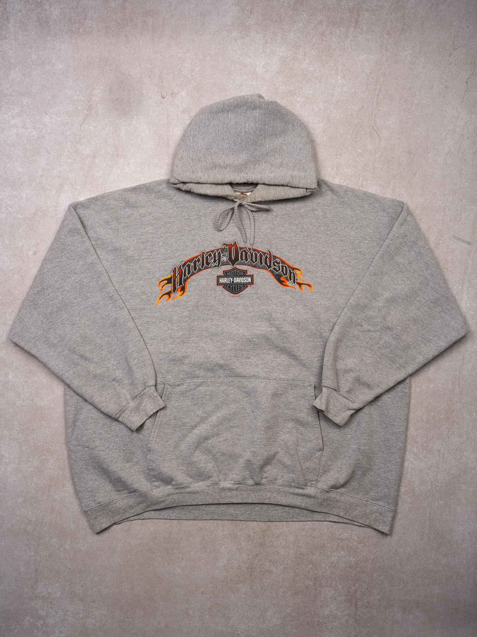 Vintage '09 Grey Harley Davidson Edmonton AB Hoodie (XXL) sold by Rebalance Vintage