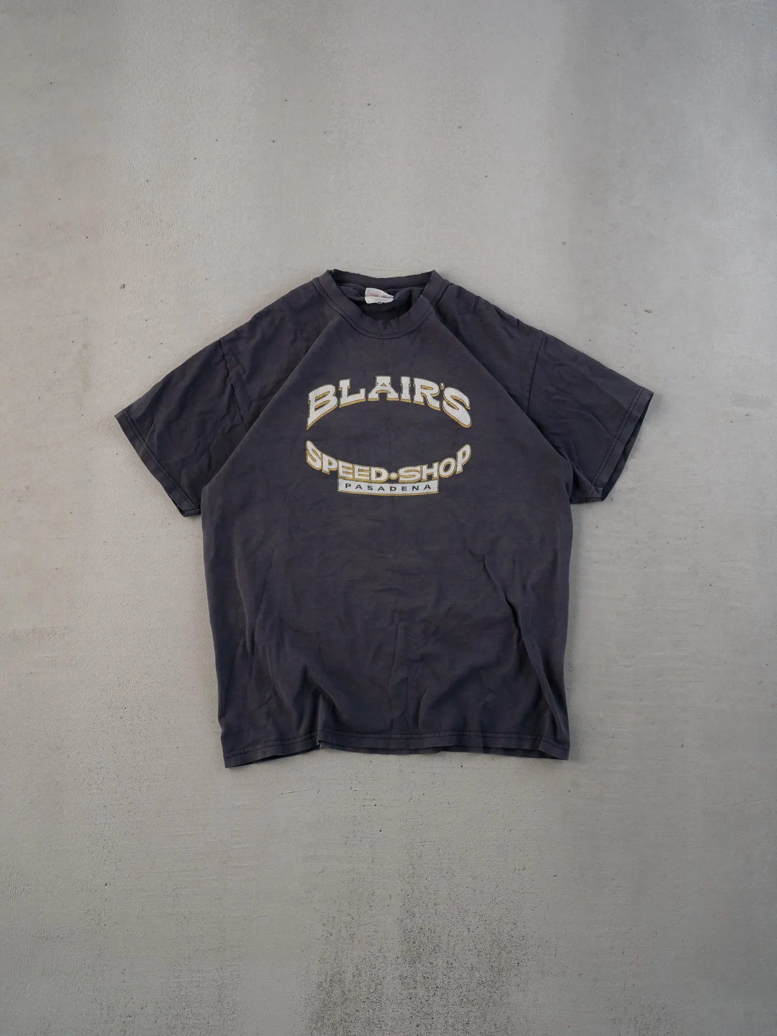 Vintage 04' Washed Black Blair's Speed Shop Graphic Tee (M) sold by Rebalance Vintage product image thumbnail 2