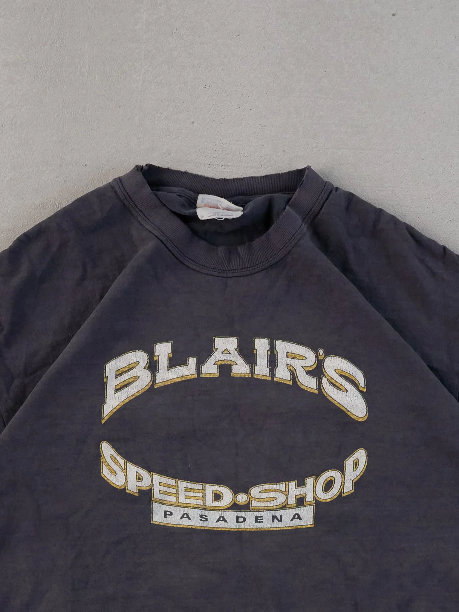 Vintage 04' Washed Black Blair's Speed Shop Graphic Tee (M) sold by Rebalance Vintage product image thumbnail 3