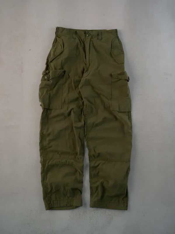 Vintage 90s Green Army Parachute Cargo Pants (30x31) sold by Rebalance Vintage