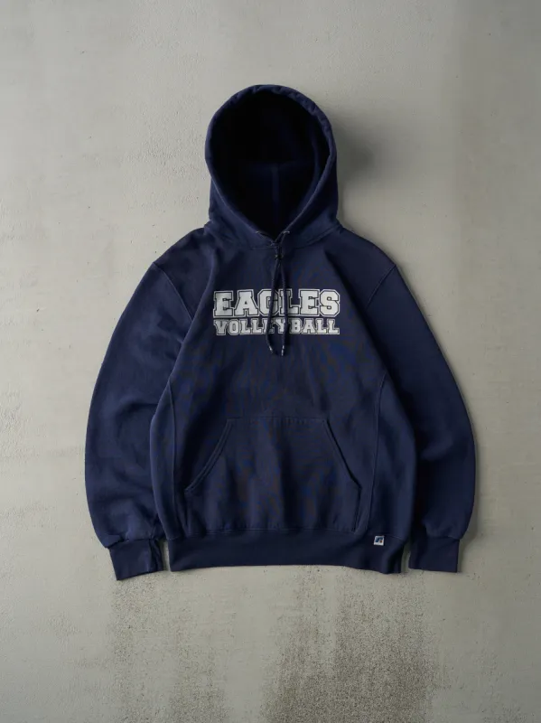 Vintage Y2K Navy Russell Athletics Eagles Volleyball Hoodie (M) sold by Rebalance Vintage