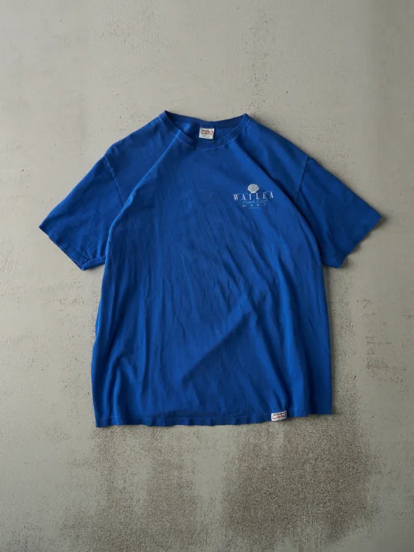 Vintage 90s Blue Wailea Beach Club Maui Single Stitch Tee (M) sold by Rebalance Vintage