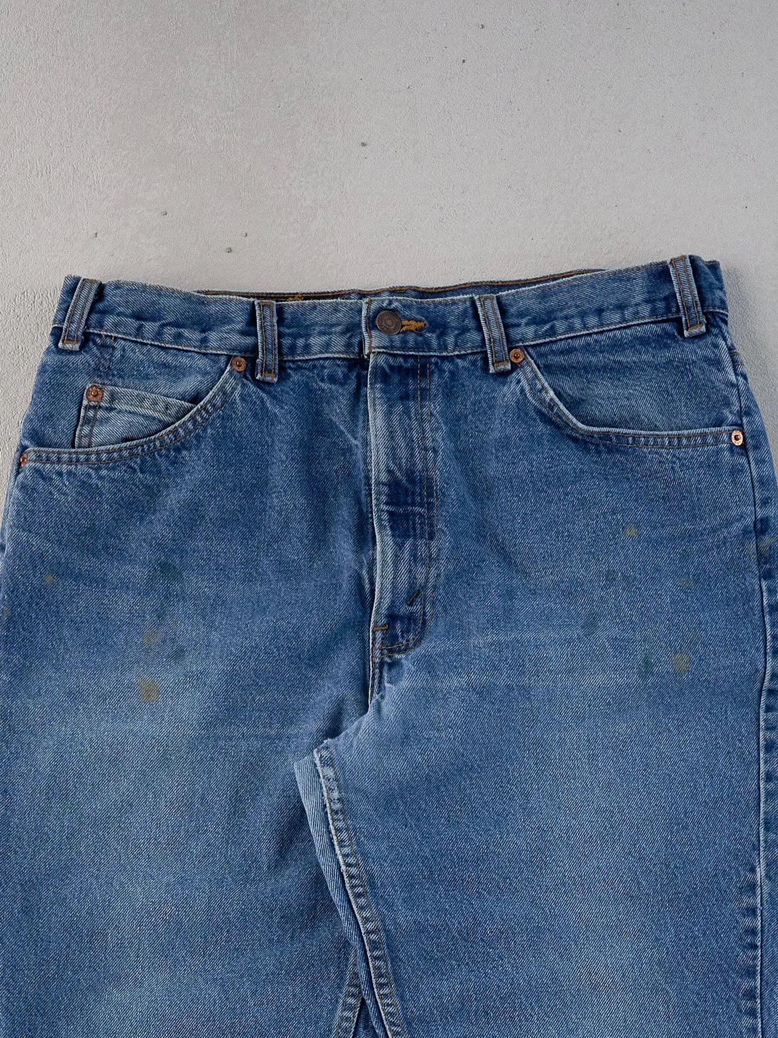 Vintage 70s Blue Levi's 506 Denim Jeans (33x33) sold by Rebalance Vintage product image thumbnail 3