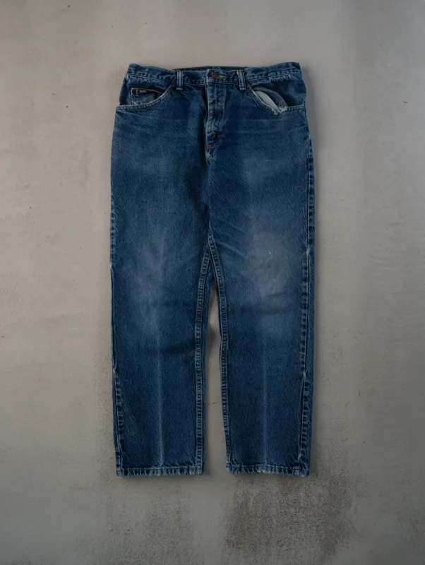 Vintage 90s Dark Washed Lee Denim Jeans (33x30) sold by Rebalance Vintage