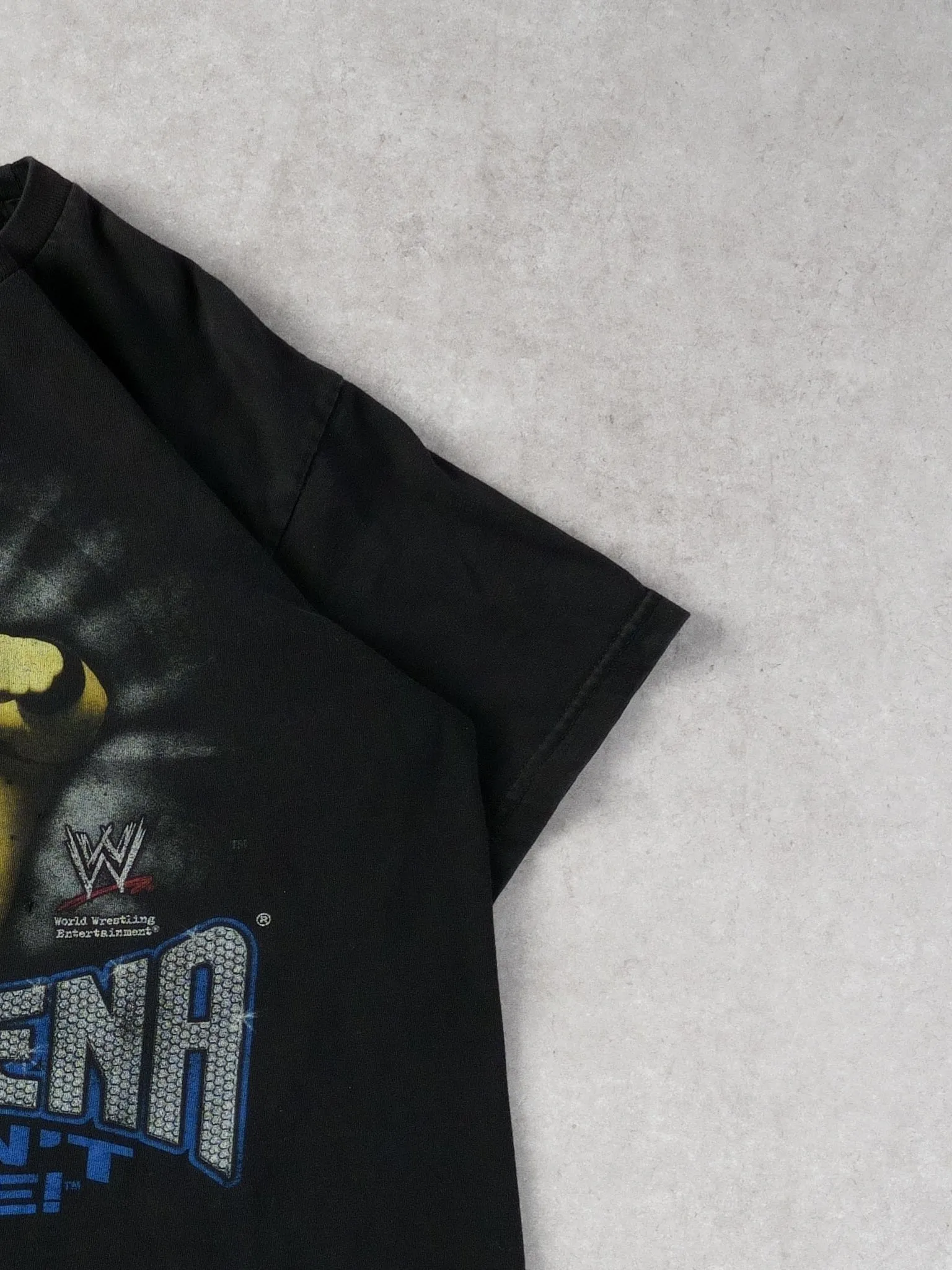 Vintage Y2K Black John Cena You Can't See Me! Graphic Tee (M) sold by Rebalance Vintage product image thumbnail 3