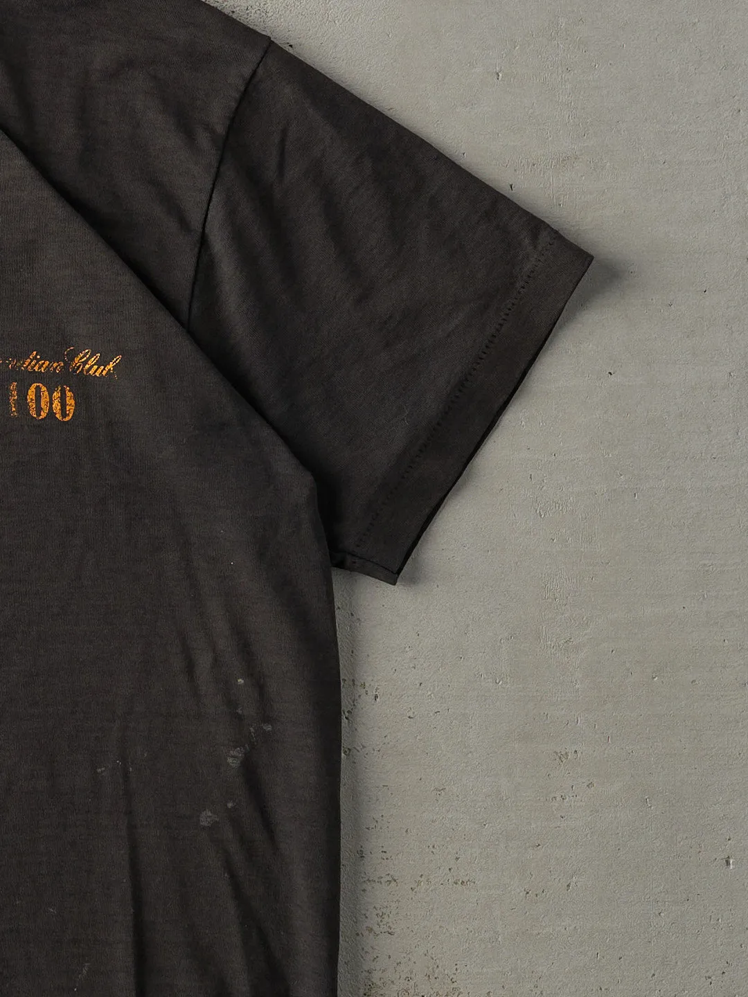 Vintage 90s Faded Black Canadian Club Single Stitch Tee (L) sold by Rebalance Vintage product image thumbnail 3