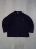 Vintage 90s Dark Navy Nike Collared Zip Up (L) sold by Rebalance Vintage