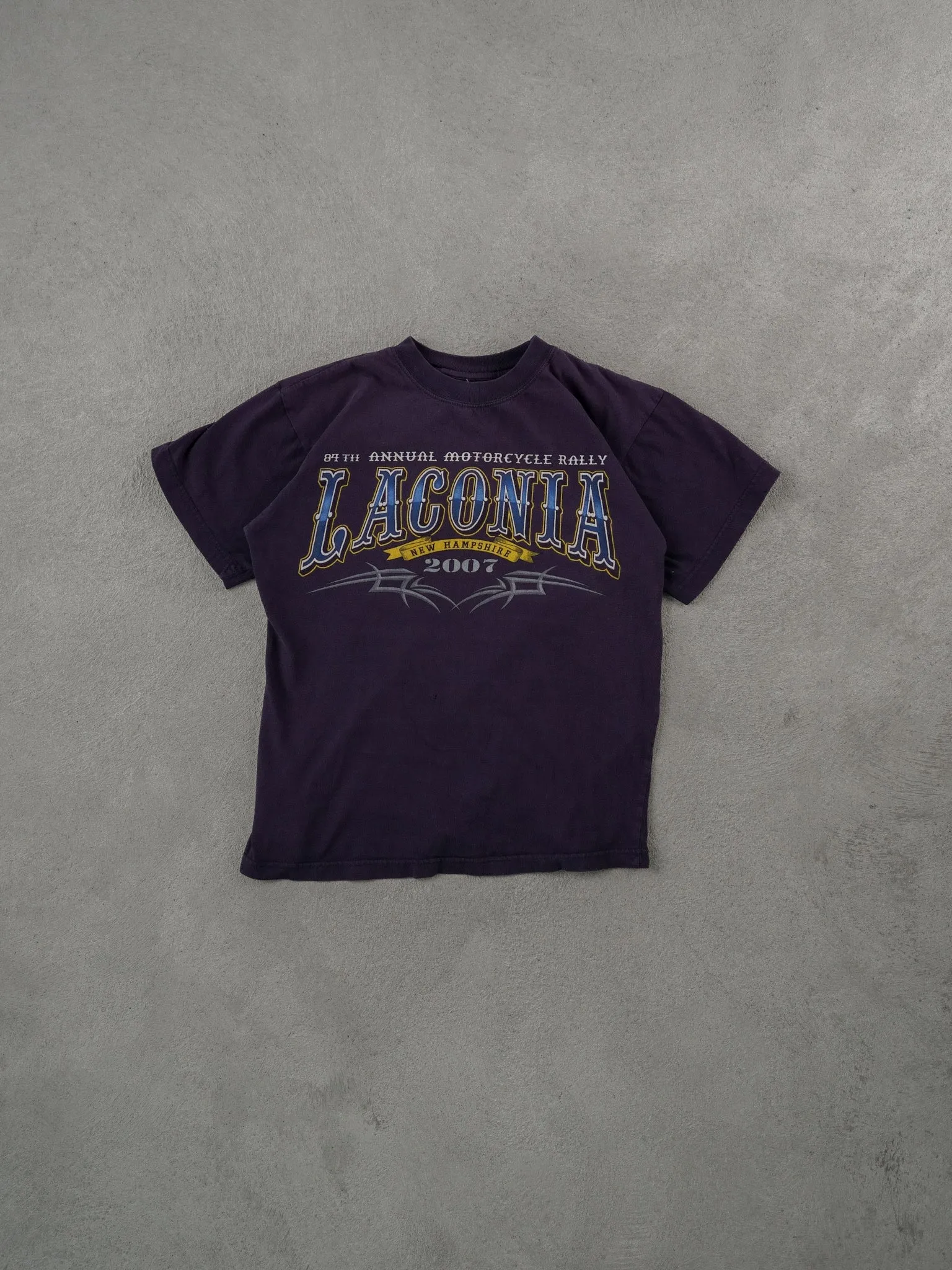 Vintage 07' Washed Blue Laconia Graphic Tee (S) sold by Rebalance Vintage