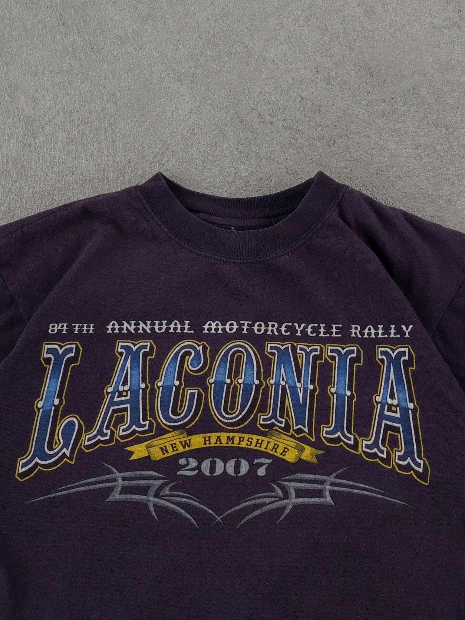 Vintage 07' Washed Blue Laconia Graphic Tee (S) sold by Rebalance Vintage product image thumbnail 4