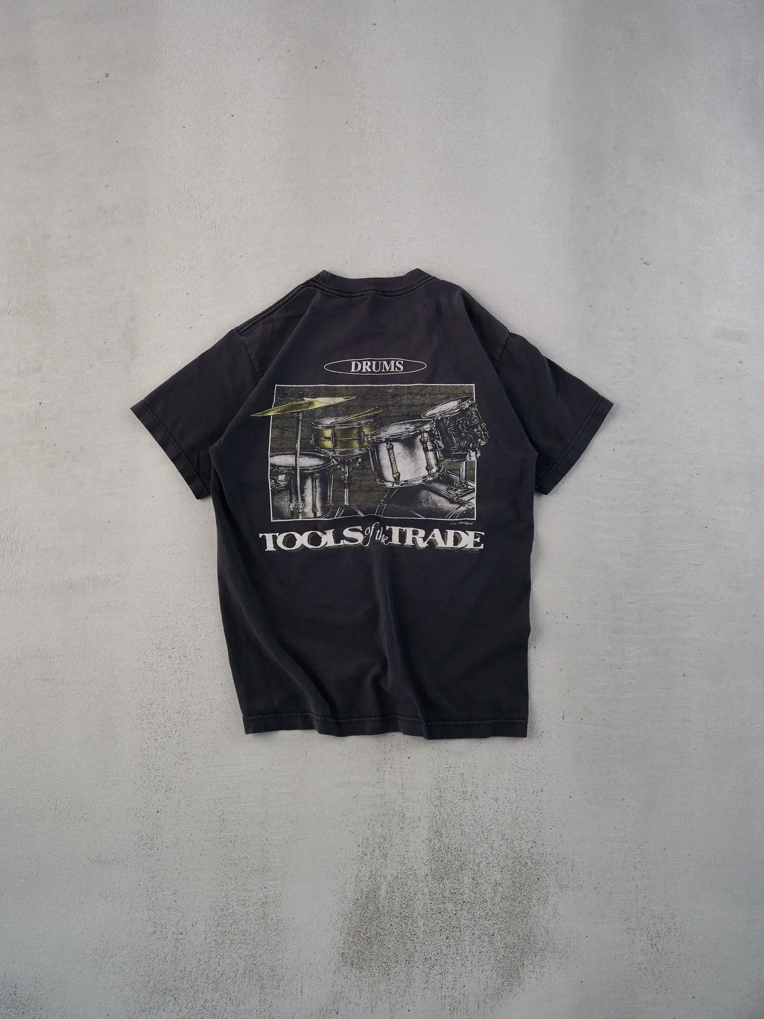 Vintage 90s Black Toolstrade Graphic Tee (S) sold by Rebalance Vintage