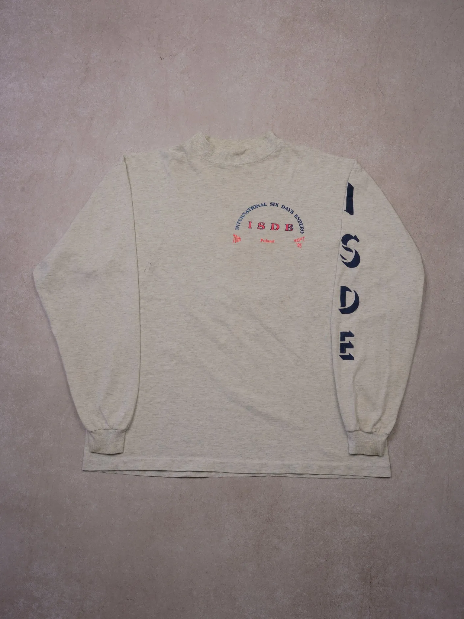 Vintage 90s Grey "International Six Day Enduro" Team Canada" Longsleeve (M/L) sold by Rebalance Vintage