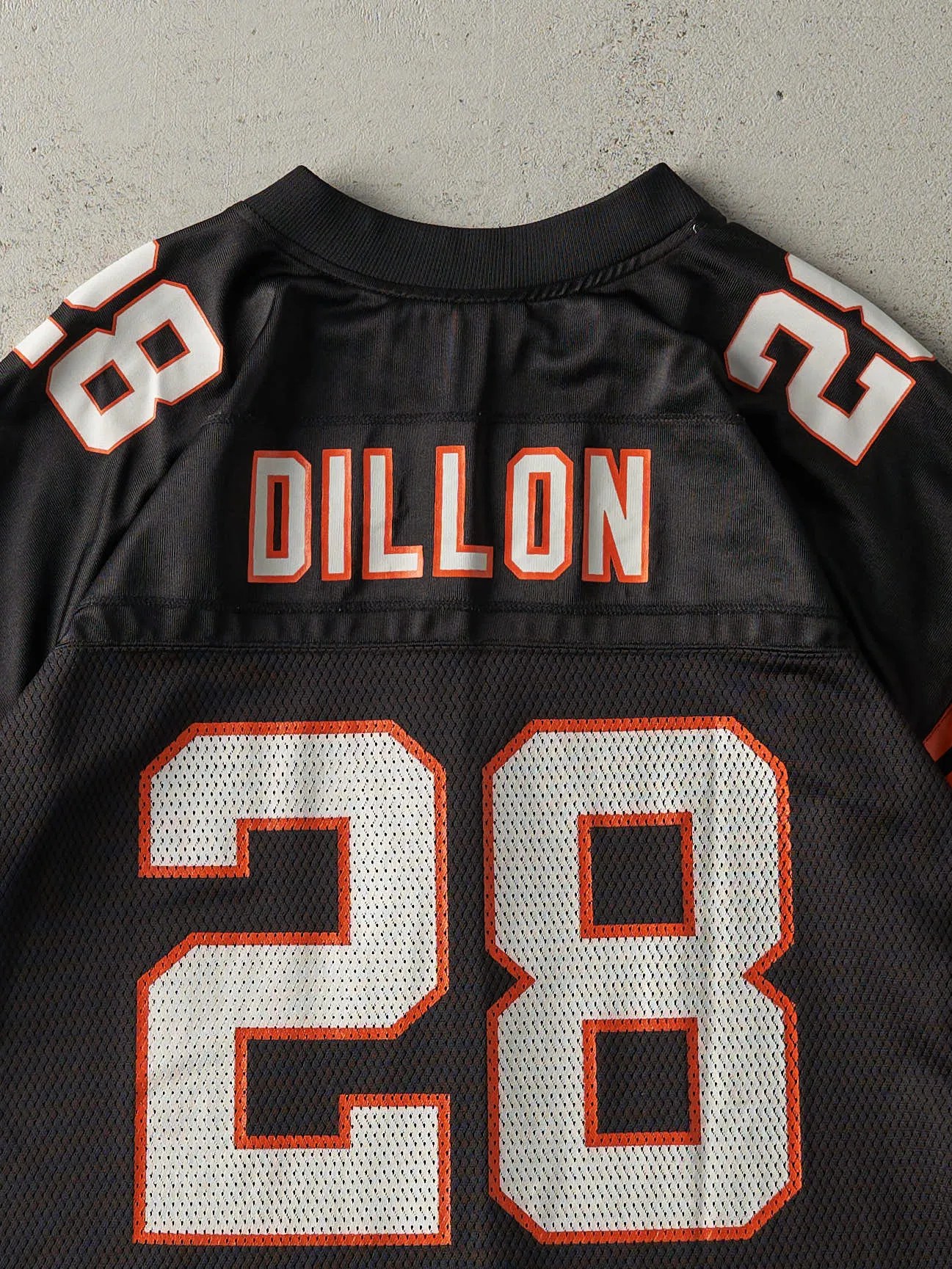 Vintage Y2K Black Cincinnati Bengals #28 Corey Dillon Cropped Jersey (L) sold by Rebalance Vintage product image thumbnail 5