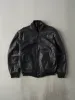 Vintage 80s Black Leather Button Jacket (M) sold by Rebalance Vintage