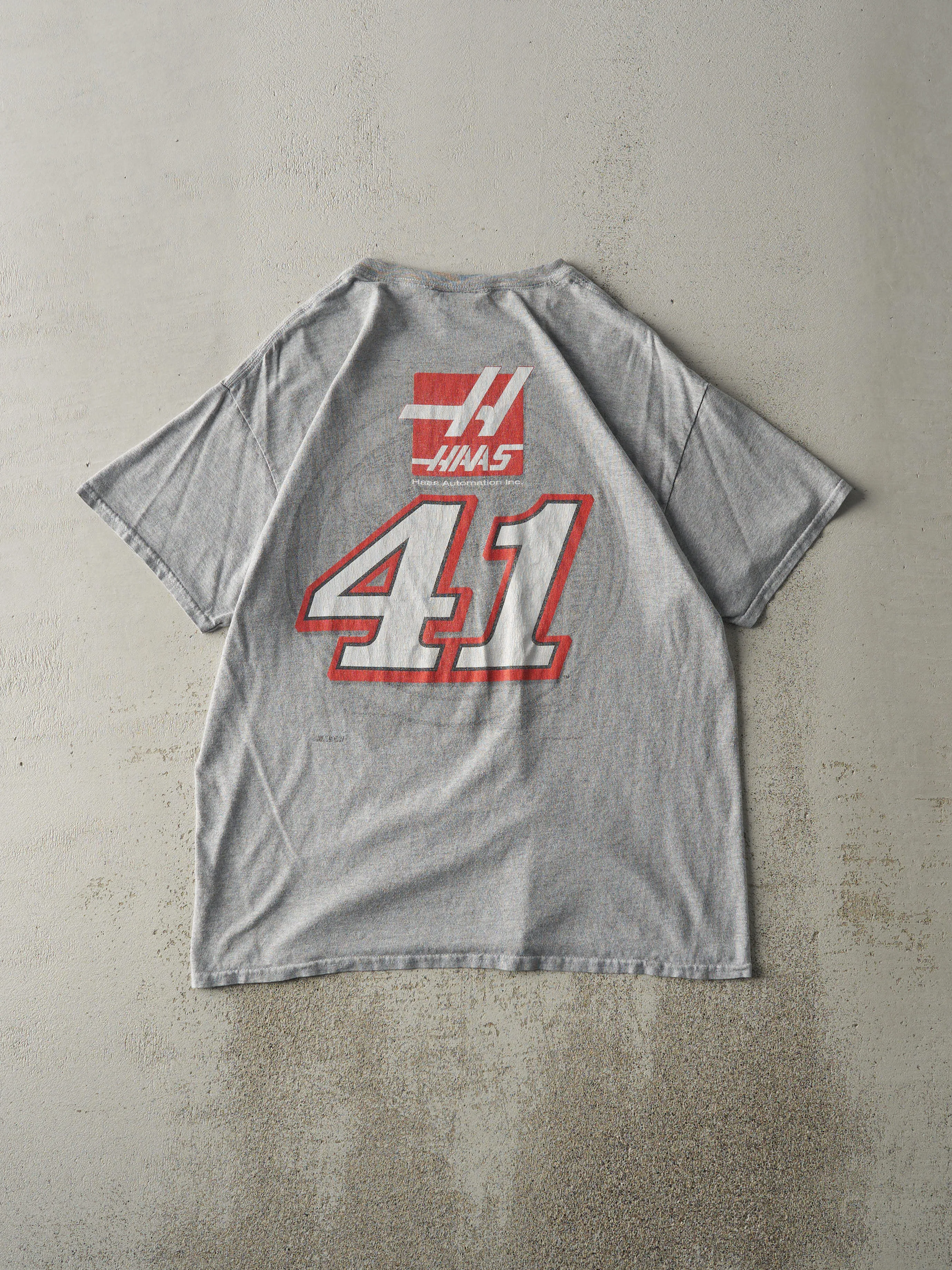 15' Grey Kurt Busch Nascar Racing Tee (M) sold by Rebalance Vintage product image thumbnail 2