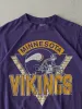 Vintage 80s Purple Minnesota Vikings Single Stitch Tee (S) sold by Rebalance Vintage