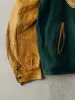 Vintage 76' Green and Yellow St. Jeromes Lions Leather Varsity Jacket (M) sold by Rebalance Vintage