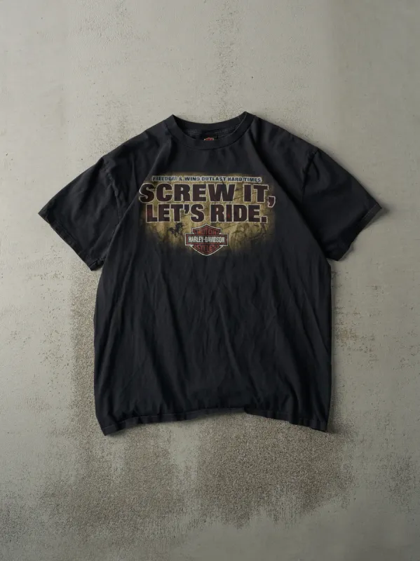 Vintage 09' Black Sarnia Ontario Harley Davidson Tee (M) sold by Rebalance Vintage