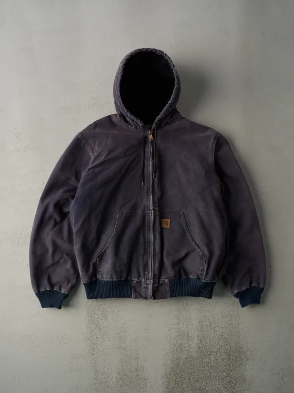 Vintage Y2K Faded Navy Carhartt Hooded Jacket (L) sold by Rebalance Vintage