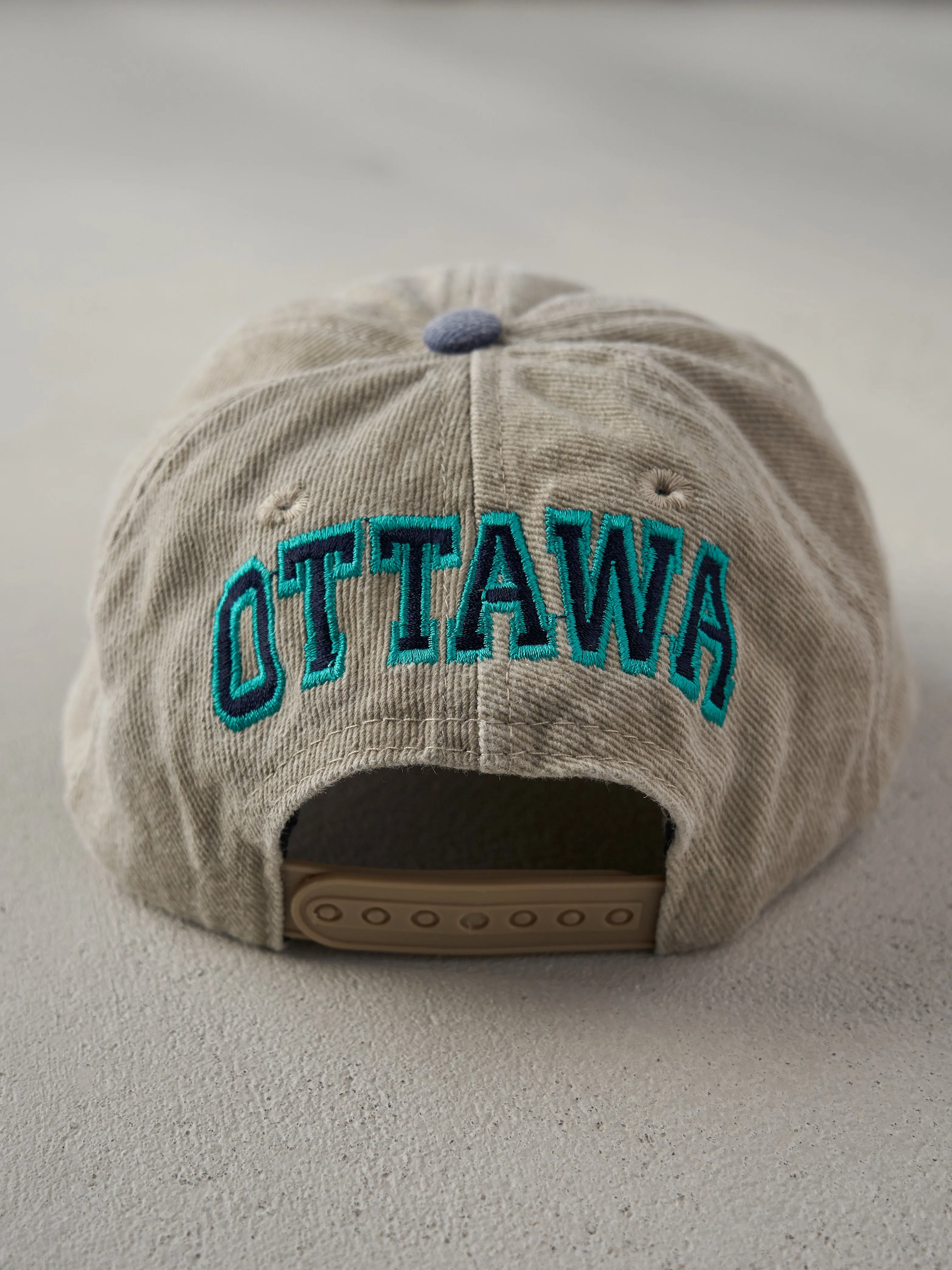 Vintage 90s Beige Hard Rock Cafe Ottawa Snapback Hat (O/S) sold by Rebalance Vintage product image thumbnail 3